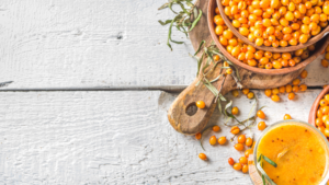 ragyogó bőr: homoktövis