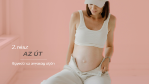 Egyedülálló anyaság: a fotón egy kismama